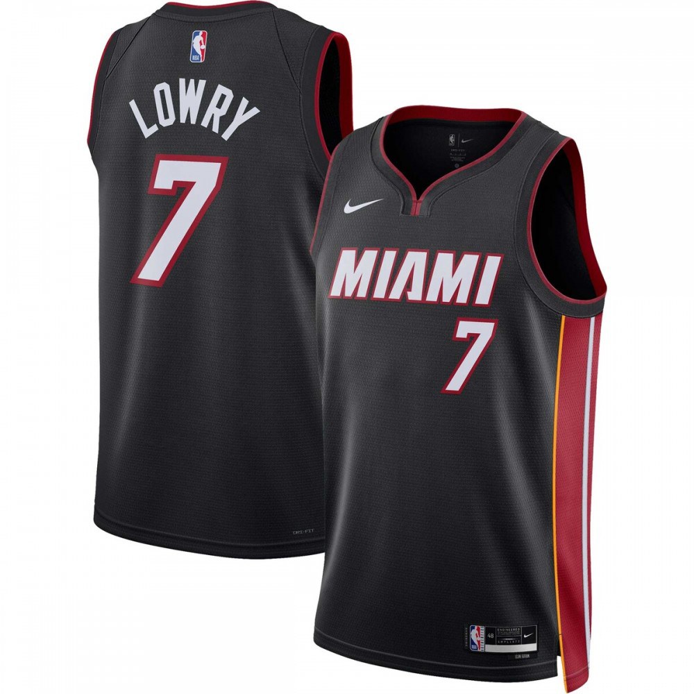 Kyle Lowry Miami Heat Unisex 2022/23 Swingman Jersey - Icon Edition - Black-Pro Kit Vault | Brand New 26/27 Sports Jerseys